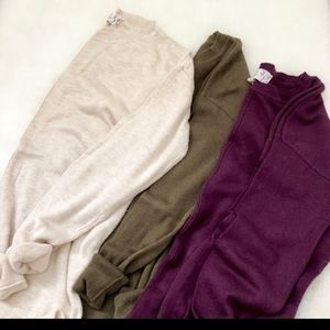 3 Pink Republic light knit sweaters